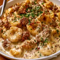 Beef Tortellini Alfredo in 25 Minutes