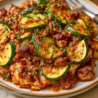Beef Zucchini Casserole for 6 Servings
