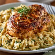 Boursin Chicken Orzo: One-Pan Bake
