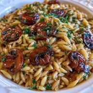 Brown Butter Mushroom Orzo in 30 Minutes