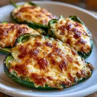 Cheese Stuffed Poblano Peppers in 45 Min