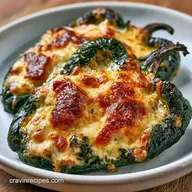 Creamy Stuffed Poblano Peppers
