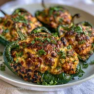Stuffed Poblanos in 30 Minutes