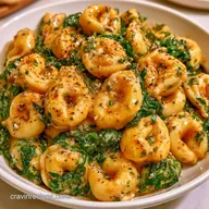 Cheesy Spinach Tortellini in 25 Minutes