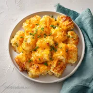 Cheesy Tater Tot Breakfast Casserole for 10