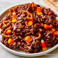 Chocolate Halloween Chex Mix in 10 Min