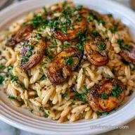 Creamy Garlic Mushroom Orzo in 25 Minutes