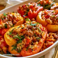 Stuffed Peppers with Ground Beef