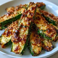 Easy Oven Roasted Zucchini with Parmesan