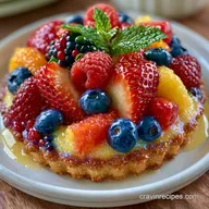 Fruit Pizza with Citrus Glaze for 12