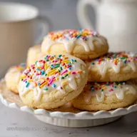 Glazed Maple Shortbread Cookies