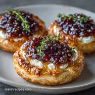 Goat Cheese Puff Pastry with Fig Jam