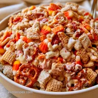 Halloween Chex Mix No Bake in 10 Minutes
