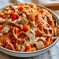 Halloween Chex Mix with White Chocolate
