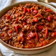 Crockpot Chili with Ground Beef