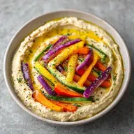 Hummus and Veggies in 5 Minutes