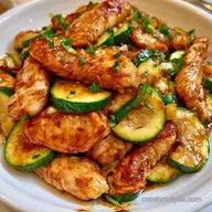 Keto Chicken Zucchini Stir Fry for 4