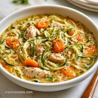 Keto Zucchini Chicken Soup in 30 Min