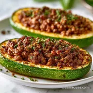 Keto Zucchini Taco Boats for 6 Servings