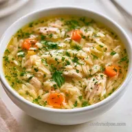 One Pot Chicken Orzo Soup in 45 Minutes