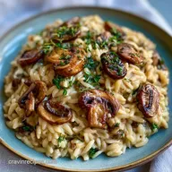 One-Pot Creamy Mushroom Orzo