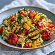 Roasted Vegetable Orzo Salad: Meal Prep