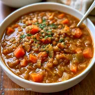 Slow Cooker Lentil Stew for 6 Servings