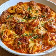 Tortellini Meatball Bake for 6 Servings