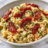 Vegan Tuscan Orzo Bake with Coconut Milk