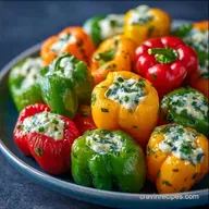 Cold Finger Foods: Feta Stuffed Peppers