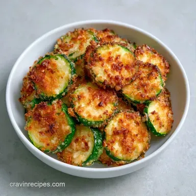 Air Fryer Zucchini Chips with Parmesan Recipe Card