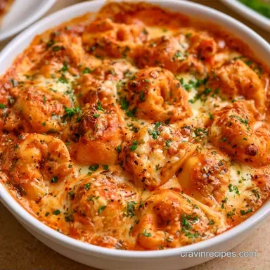 Alfredo Marinara Tortellini in 25 Minutes Recipe Card