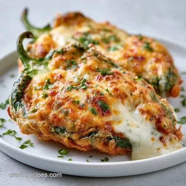 Crispy Chiles Rellenos for 4 Servings Recipe Card