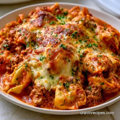 Beef Tortellini Casserole for 6 Servings