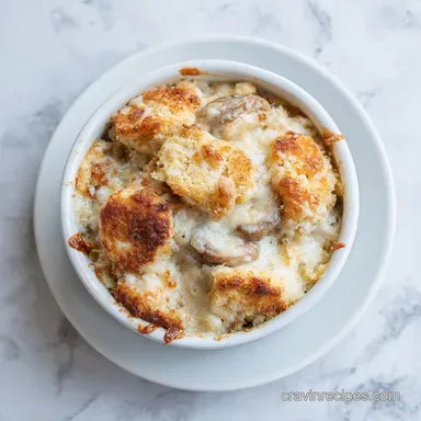 Biscuits and Gravy Breakfast Casserole for 8 Servings Recipe Card