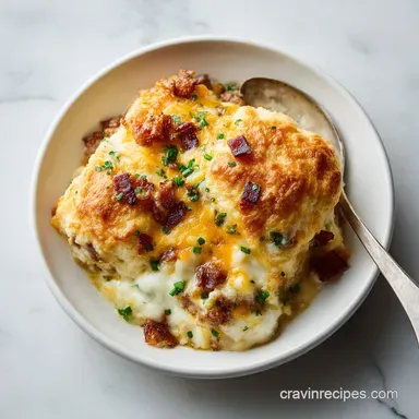 Biscuits and Gravy Breakfast Casserole for 8 Servings