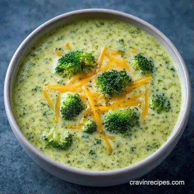 Blended Broccoli Cheddar Soup: Creamy Recipe Card