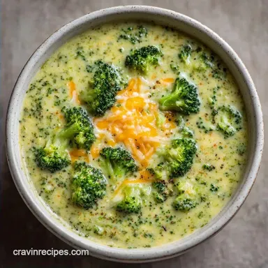 Blended Broccoli Cheddar Soup: Creamy