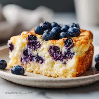 Blueberry Cottage Cheese Bake: Meal Prep Recipe Card