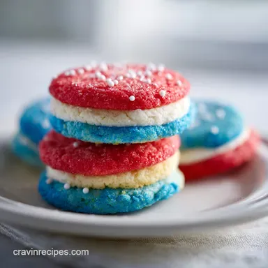 Bomb Pop Cookies: 45 Minute Patriotic Sugar Cookies Recipe Card
