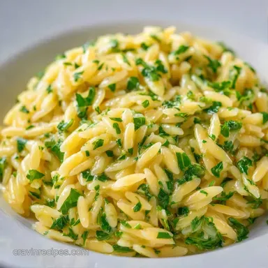 Butter Herb Orzo in 20 Minutes Recipe Card