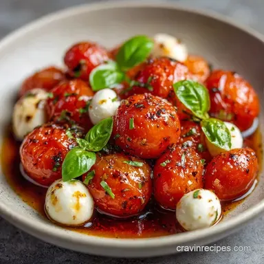 Caprese Skewers in 15 Minutes Recipe Card