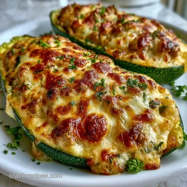 Easy Beef Stuffed Zucchini Boats