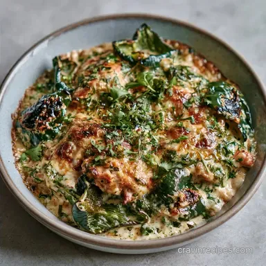 Chicken Poblano Casserole for 8 Servings