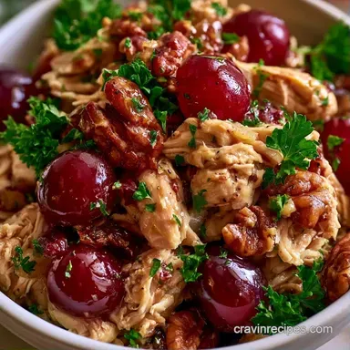 Chicken Salad with Grapes with Pecans Recipe Card