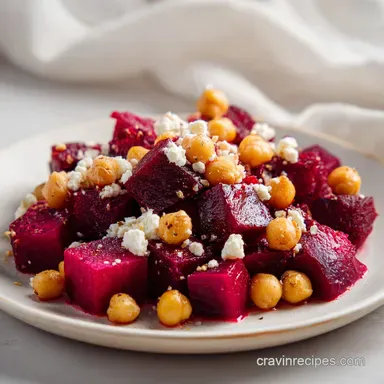 Chickpea Beet and Feta Salad for 4
