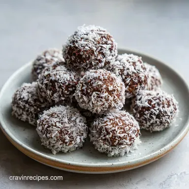 Chocolate Coconut Balls: No Bake Recipe in 25 Minutes Recipe Card