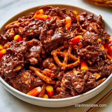 Chocolate Halloween Chex Mix in 10 Min Recipe Card
