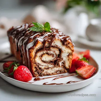 Chocolate Swirl Loaf for 10 Servings Recipe Card