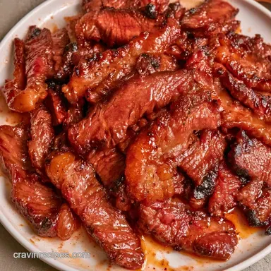 Chuck Steak Fajitas for 4 Servings Recipe Card